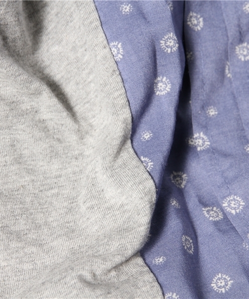 coen（コーエン）の「ペイズリープリントコンビワンピース（ワンピース・レディース・グレー/ネイビー・フリー）」の10枚目の写真