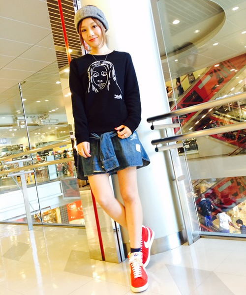 X-girl（エックスガール）の「BASIC KNIT HAIR BAND（ヘアバンド・レディース・ブラック/グレー/レッド・ONE SIZE）」の7枚目の写真