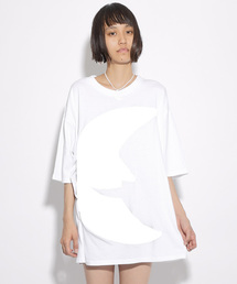 i | 発泡月プリントT(Tシャツ/カットソー)