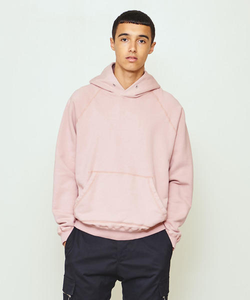 UNITED ARROWS & SONS（ユナイテッドアローズアンドサンズ）の「UNITED ARROWS & SONS（ユナイテッドアローズ＆サンズ）BASIS HOODIE（パーカー・メンズ・ブラック/ライトピンク/グレー・X-LARGE/MEDIUM/SMALL/LARGE）」の3枚目の写真