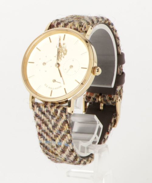 U.S. POLO ASSN.(ユーエスポロアッスン)の「【U.S. POLO ASSN.】ユーエスポロアッスン 腕時計 マルチファンクション 36mm クォーツ(アナログ腕時計・レディース・カーキ/アイボリー/シルバー×ブルー・FREE)」の15枚目の写真