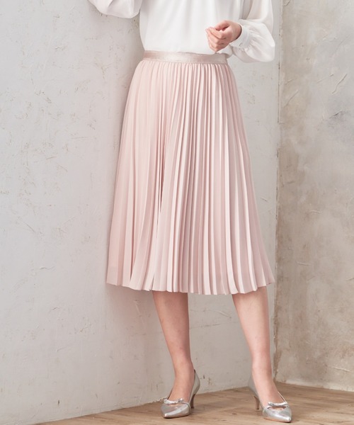 ANAYI(アナイ)の「バックサテンアムンゼンプリーツ スカート