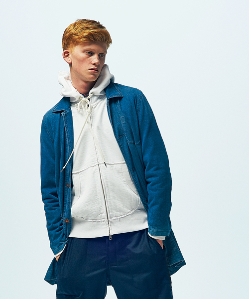 CIAOPANIC（チャオパニック）の「【CIaopanic】INDGショップコート（その他アウター・メンズ・ネイビー/ブルー・MEDIUM/LARGE）」の2枚目の写真