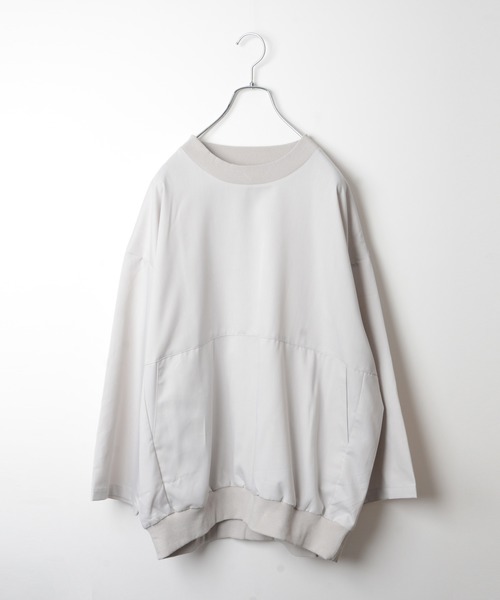 MORGAN HOMME(モルガンオム)の「ワイルドシルエットプルオーバー(Tシャツ/カットソー)」|グレー