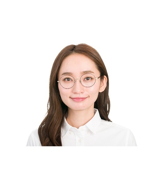 Zoff（ゾフ）の「ラウンド型 クリアレンズサングラス｜Zoff UV CLEAR SUNGLASSES (UV100%カット)（サングラス・レディース・ブラック/ネイビー・FREE）」の6枚目の写真
