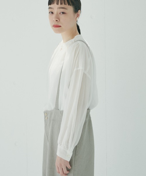 PUAL CE CIN（ピュアルセシン）の「【Kanocoさん着用】シフォンブラウス（シャツ/ブラウス・レディース・オフホワイト/カーキ/ブラック/ベージュ・FREE）」の21枚目の写真