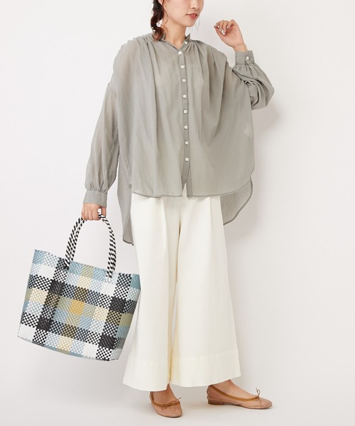 PUAL CE CIN（ピュアルセシン）の「【Kanocoさん着用】シフォンブラウス（シャツ/ブラウス・レディース・オフホワイト/カーキ/ブラック/ベージュ・FREE）」の16枚目の写真