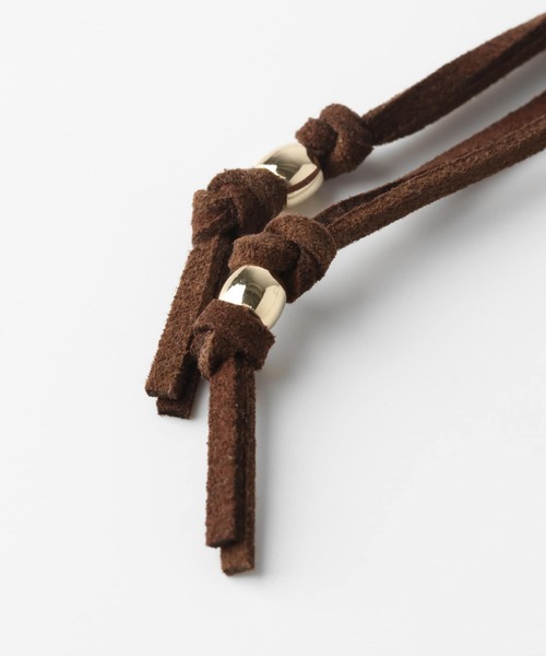 SMELLY（スメリー）の「スエードライクリボンポニーフック（ヘアゴム・レディース・ベージュ系その他/ブラウン系その他・-）」の10枚目の写真