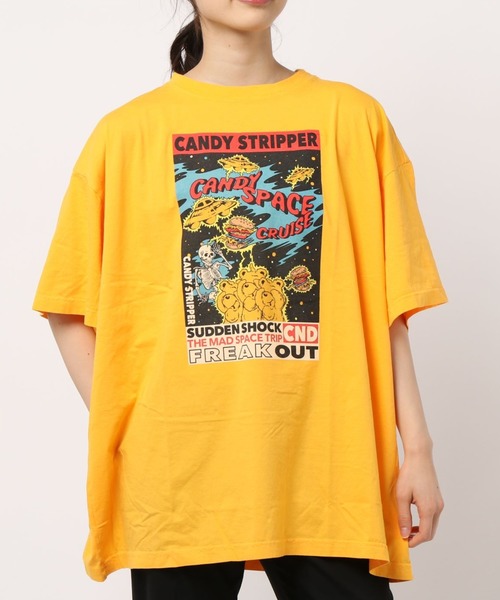 Candy Stripper（キャンディストリッパー）の「CANDY SPACE WARS BIG Tシャツ（Tシャツ/カットソー・レディース・ブラック/オフホワイト/イエロー/ブルー・2）」の7枚目の写真