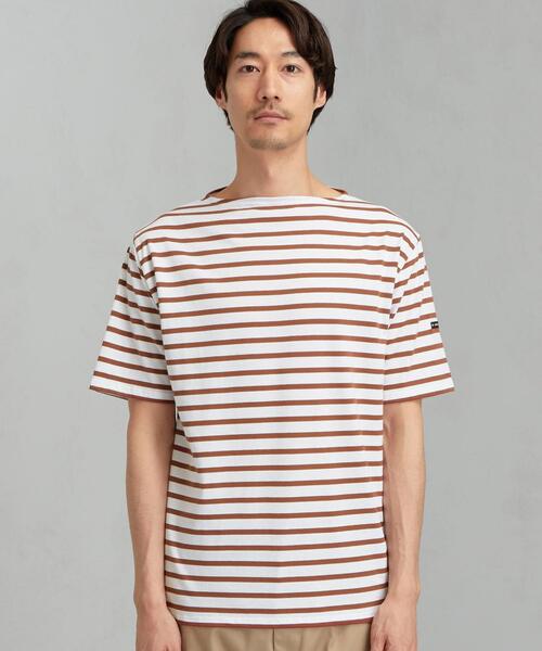 SAINT JAMES（セントジェームス）の「[ セントジェームス ] SC SAINT JAMES ピリアック ボーダー 20 半袖 カットソー（Tシャツ/カットソー・メンズ・ライトブルー/ブラウン/ブラック・SMALL/MEDIUM/LARGE）」の16枚目の写真