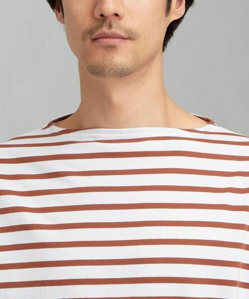 SAINT JAMES（セントジェームス）の「[ セントジェームス ] SC SAINT JAMES ピリアック ボーダー 20 半袖 カットソー（Tシャツ/カットソー・メンズ・ライトブルー/ブラウン/ブラック・SMALL/MEDIUM/LARGE）」の7枚目の写真
