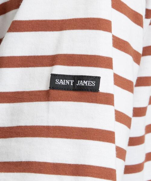 SAINT JAMES（セントジェームス）の「[ セントジェームス ] SC SAINT JAMES ピリアック ボーダー 20 半袖 カットソー（Tシャツ/カットソー・メンズ・ライトブルー/ブラウン/ブラック・SMALL/MEDIUM/LARGE）」の10枚目の写真
