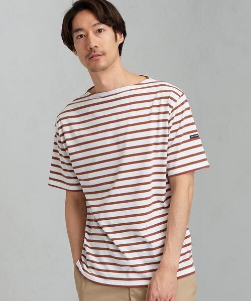 SAINT JAMES（セントジェームス）の「[ セントジェームス ] SC SAINT JAMES ピリアック ボーダー 20 半袖 カットソー（Tシャツ/カットソー・メンズ・ライトブルー/ブラウン/ブラック・SMALL/MEDIUM/LARGE）」の11枚目の写真