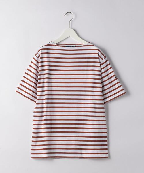 SAINT JAMES（セントジェームス）の「[ セントジェームス ] SC SAINT JAMES ピリアック ボーダー 20 半袖 カットソー（Tシャツ/カットソー・メンズ・ライトブルー/ブラウン/ブラック・SMALL/MEDIUM/LARGE）」の6枚目の写真