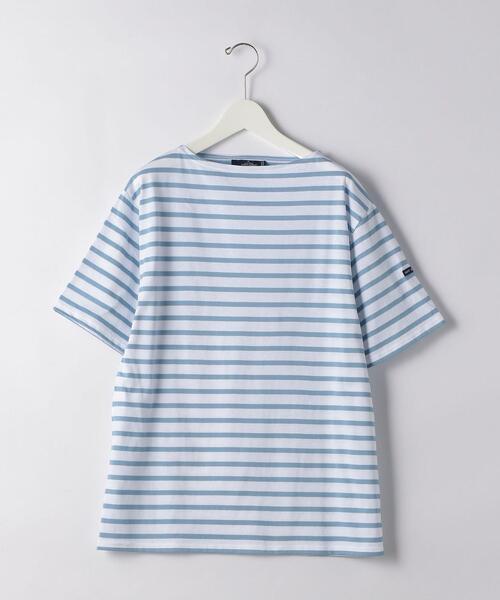 SAINT JAMES（セントジェームス）の「[ セントジェームス ] SC SAINT JAMES ピリアック ボーダー 20 半袖 カットソー（Tシャツ/カットソー・メンズ・ライトブルー/ブラウン/ブラック・SMALL/MEDIUM/LARGE）」の14枚目の写真