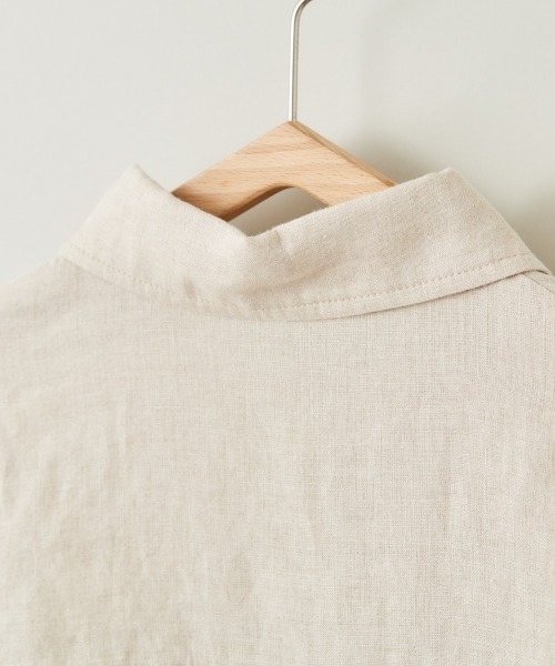 cepo（セポ）の「【ＬＩＮＥＮ１００】レギュラーオーバーシャツ（シャツ/ブラウス・レディース・ベージュ/オフホワイト/オレンジ・M）」の9枚目の写真