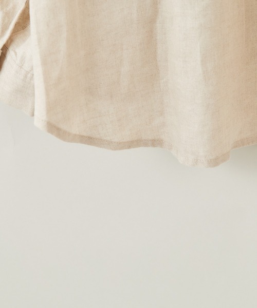 cepo（セポ）の「【ＬＩＮＥＮ１００】レギュラーオーバーシャツ（シャツ/ブラウス・レディース・ベージュ/オフホワイト/オレンジ・M）」の11枚目の写真