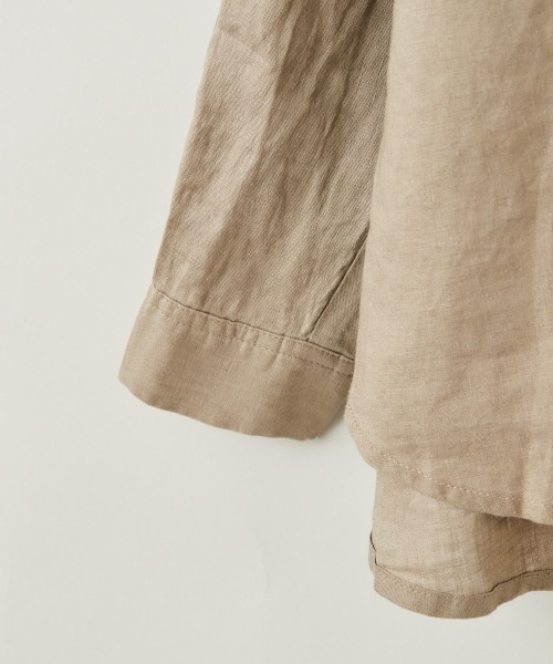 cepo（セポ）の「【ＬＩＮＥＮ１００】レギュラーオーバーシャツ（シャツ/ブラウス・レディース・ベージュ/オフホワイト/オレンジ・M）」の14枚目の写真