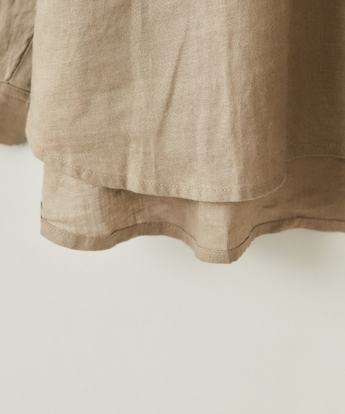 cepo（セポ）の「【ＬＩＮＥＮ１００】レギュラーオーバーシャツ（シャツ/ブラウス・レディース・ベージュ/オフホワイト/オレンジ・M）」の15枚目の写真