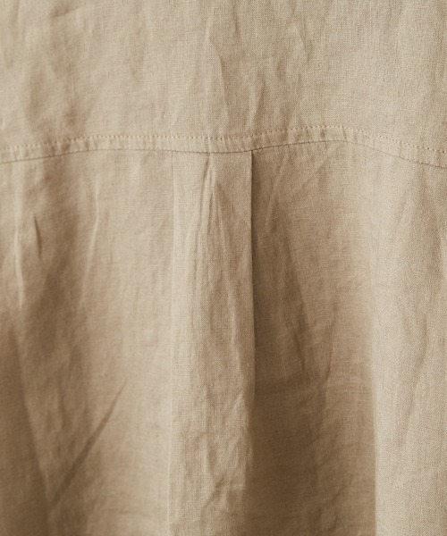 cepo（セポ）の「【ＬＩＮＥＮ１００】レギュラーオーバーシャツ（シャツ/ブラウス・レディース・ベージュ/オフホワイト/オレンジ・M）」の18枚目の写真