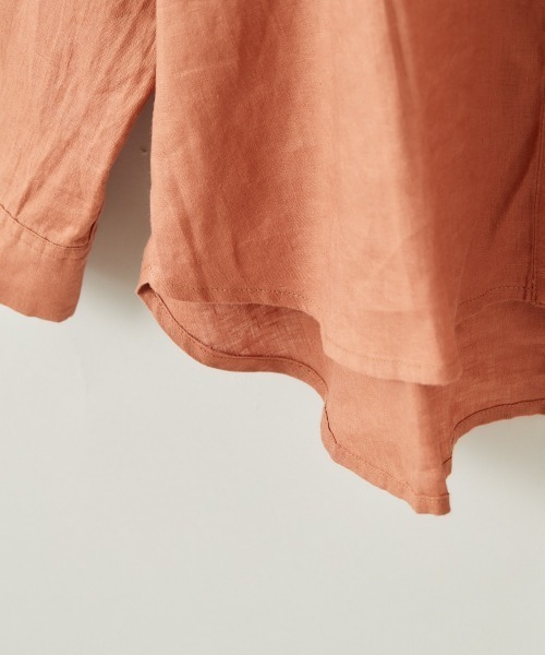 cepo（セポ）の「【ＬＩＮＥＮ１００】レギュラーオーバーシャツ（シャツ/ブラウス・レディース・ベージュ/オフホワイト/オレンジ・M）」の22枚目の写真