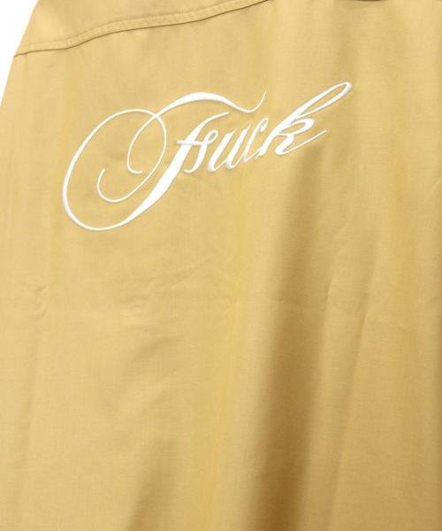 JACKROSE（ジャックローズ）の「FUCK刺繍CPO半袖シャツ（シャツ/ブラウス・メンズ・ホワイト/ブラック/ベージュ・M/L）」の9枚目の写真