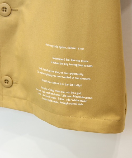 JACKROSE（ジャックローズ）の「FUCK刺繍CPO半袖シャツ（シャツ/ブラウス・メンズ・ホワイト/ブラック/ベージュ・M/L）」の10枚目の写真