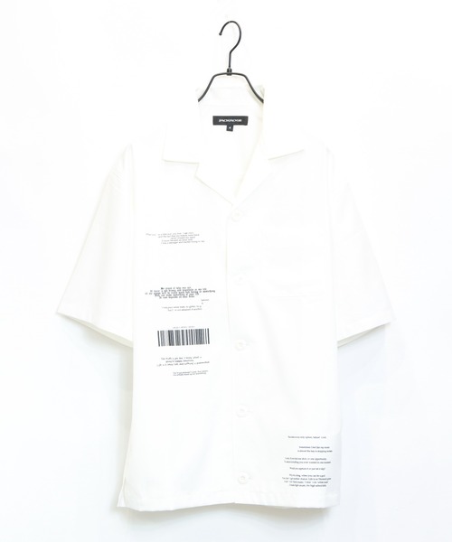 JACKROSE（ジャックローズ）の「FUCK刺繍CPO半袖シャツ（シャツ/ブラウス・メンズ・ホワイト/ブラック/ベージュ・M/L）」の17枚目の写真