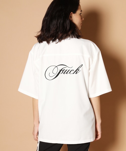 JACKROSE（ジャックローズ）の「FUCK刺繍CPO半袖シャツ（シャツ/ブラウス・メンズ・ホワイト/ブラック/ベージュ・M/L）」の15枚目の写真