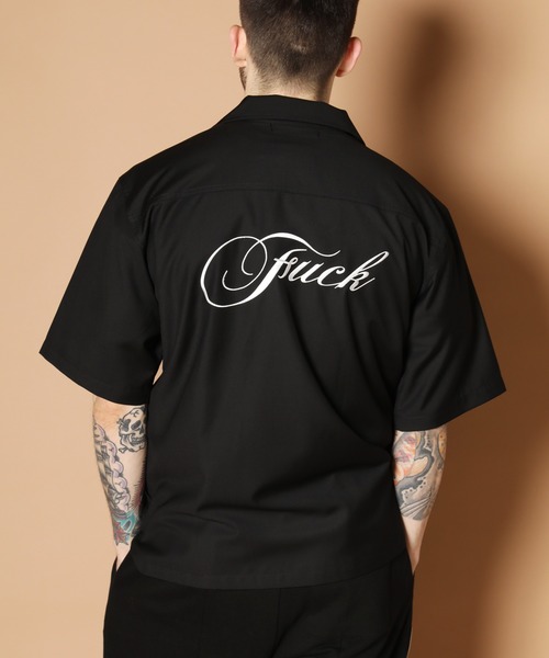 JACKROSE（ジャックローズ）の「FUCK刺繍CPO半袖シャツ（シャツ/ブラウス・メンズ・ホワイト/ブラック/ベージュ・M/L）」の20枚目の写真