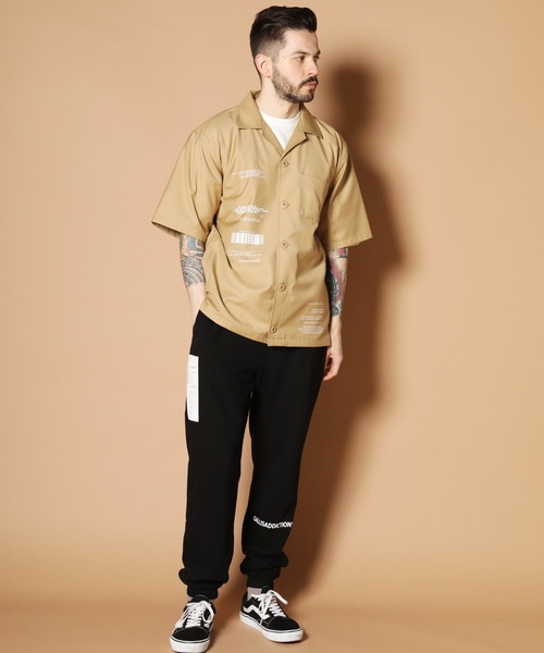 JACKROSE（ジャックローズ）の「FUCK刺繍CPO半袖シャツ（シャツ/ブラウス・メンズ・ホワイト/ブラック/ベージュ・M/L）」の18枚目の写真