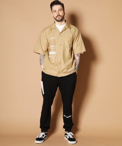 JACKROSE（ジャックローズ）の「FUCK刺繍CPO半袖シャツ（シャツ/ブラウス・メンズ・ホワイト/ブラック/ベージュ・M/L）」の12枚目の写真