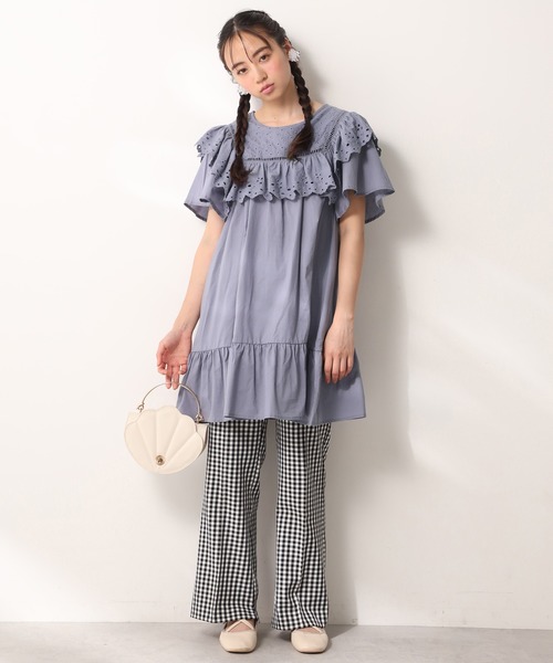 one after another NICE CLAUP(ワンアフターアナザーナイスクラップ)の「ギンガムチェックスラックス(スラックス・レディース・ブラック/ベージュ/ミント・SMALL/MEDIUM)」の10枚目の写真