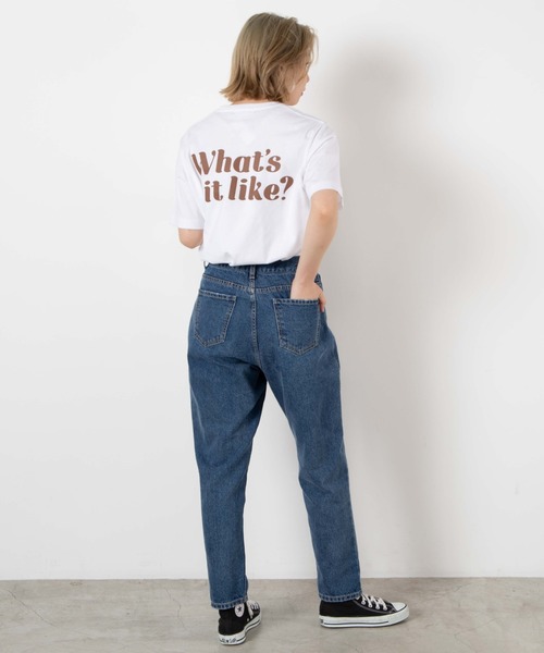 WEGO（ウィゴー）の「WEGO/バックプリントロゴTシャツ（Tシャツ/カットソー・レディース・ホワイト/スミクロ・SMALL/MEDIUM/LARGE）」の3枚目の写真