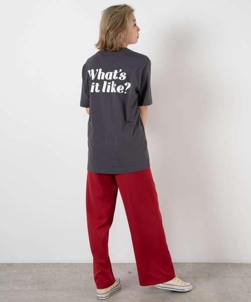 WEGO（ウィゴー）の「WEGO/バックプリントロゴTシャツ（Tシャツ/カットソー・レディース・ホワイト/スミクロ・SMALL/MEDIUM/LARGE）」の6枚目の写真