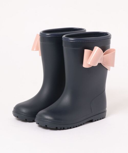 Catherine Cottage(キャサリンコテージ)の「サイドリボンレインブーツ(レインシューズ・キッズ・ネイビー/ホワイト/ミント/ライラック/サックスブルー/ネイビー系1/ネイビー系2・20/22/23/16/17/18/19/21)」の6枚目の写真