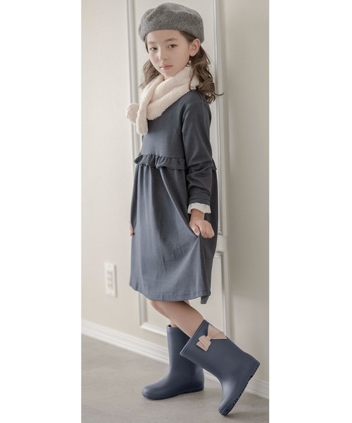 Catherine Cottage(キャサリンコテージ)の「サイドリボンレインブーツ(レインシューズ・キッズ・ネイビー/ホワイト/ミント/ライラック/サックスブルー/ネイビー系1/ネイビー系2・20/22/23/16/17/18/19/21)」の9枚目の写真