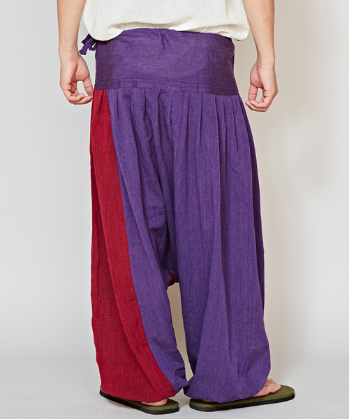 チャイハネ（チャイハネ）の「【チャイハネ】バイカラーサルエルパンツ（ユニセックス）（その他パンツ・レディース・ブラック/グレー/オフホワイト/パープル・FREE）」の22枚目の写真