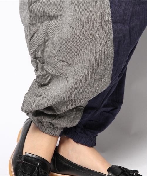 チャイハネ（チャイハネ）の「【チャイハネ】バイカラーサルエルパンツ（ユニセックス）（その他パンツ・レディース・ブラック/グレー/オフホワイト/パープル・FREE）」の7枚目の写真