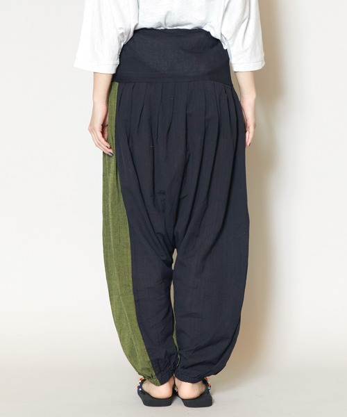 sistere システレ サルエルパンツ ユニセックス チャイハネ】バイカラーサルエルパンツ（ユニセックス）（その他