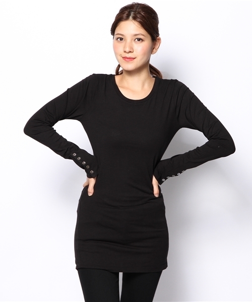 LOUNGEDRESS(ラウンジドレス)の「VelvetロンT(Tシャツ/カットソー・レディース・その他/グリーン・SMALL)」の1枚目の写真