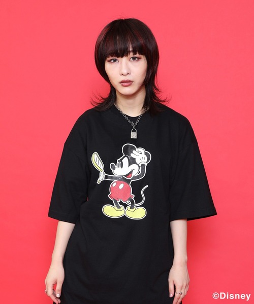 RUDIE'S(ルーディーズ)の「RUDIE'S x BYRD LOOK SLICK-T ルーディーズ x バード ルックスリック ティーシャツ <ミッキーマウス>(Tシャツ/カットソー・メンズ・ホワイト/ブラック・M/L/XL/XXL/S)」の3枚目の写真