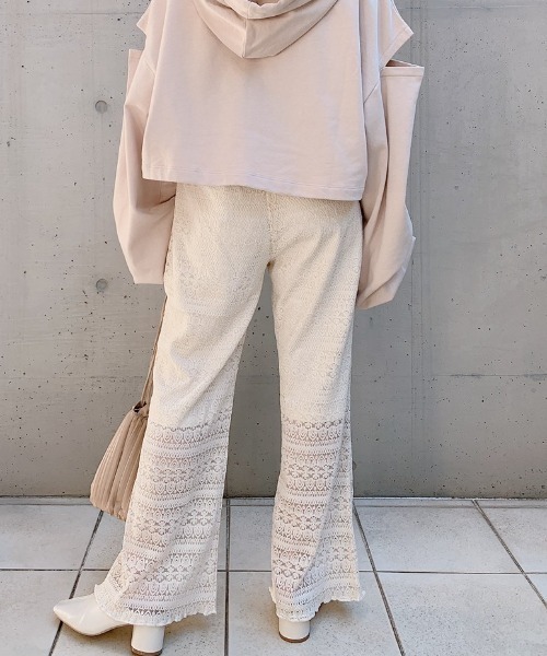 VANNIE U（ヴァニーユー）の「透かしレースパンツ（その他パンツ・レディース・アイボリー/ミント・FREE）」の3枚目の写真