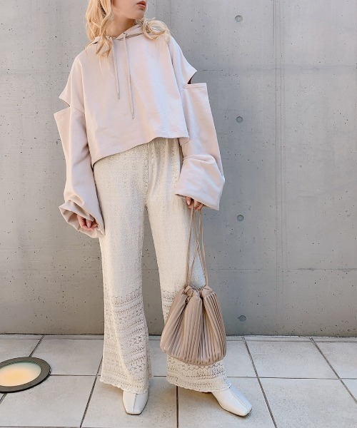 VANNIE U（ヴァニーユー）の「透かしレースパンツ（その他パンツ・レディース・アイボリー/ミント・FREE）」の12枚目の写真