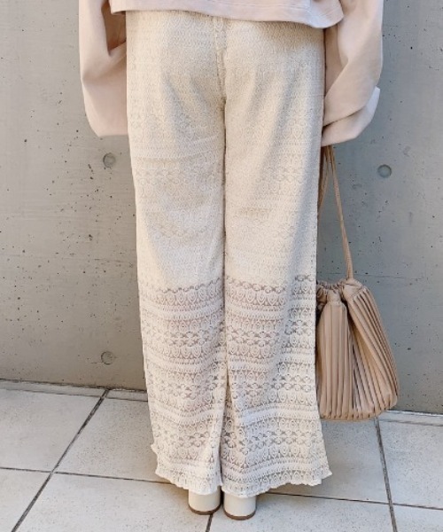 VANNIE U（ヴァニーユー）の「透かしレースパンツ（その他パンツ・レディース・アイボリー/ミント・FREE）」の19枚目の写真