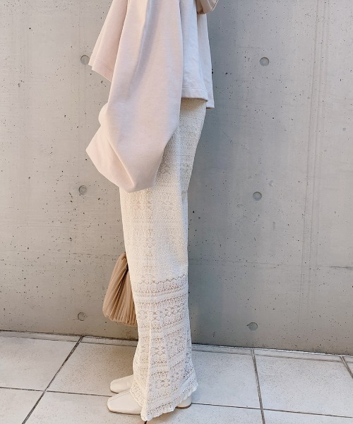 VANNIE U（ヴァニーユー）の「透かしレースパンツ（その他パンツ・レディース・アイボリー/ミント・FREE）」の22枚目の写真