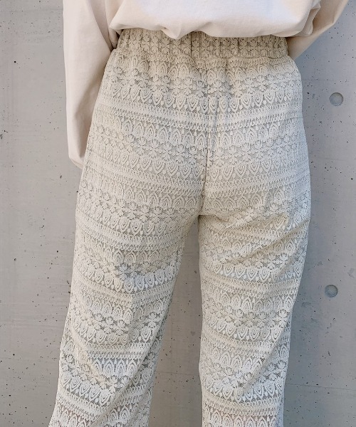 VANNIE U（ヴァニーユー）の「透かしレースパンツ（その他パンツ・レディース・アイボリー/ミント・FREE）」の10枚目の写真