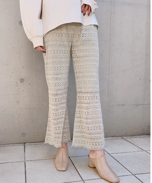 VANNIE U（ヴァニーユー）の「透かしレースパンツ（その他パンツ・レディース・アイボリー/ミント・FREE）」の15枚目の写真