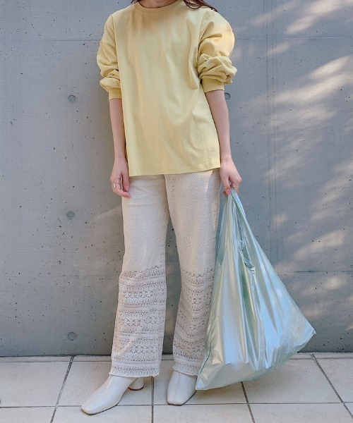 VANNIE U（ヴァニーユー）の「透かしレースパンツ（その他パンツ・レディース・アイボリー/ミント・FREE）」の4枚目の写真