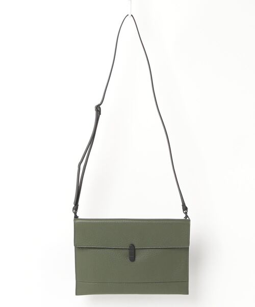 TOMOE(トモエ)の「【TOMOE】トモエ/UTILITYレザーサコッシュ(ショルダーバッグ・メンズ・ブラック系その他/グレー系その他/グレー/ネイビー/ブラック/オリーブ・FREE)」の5枚目の写真